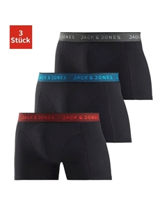 Боксеры "JAC Waistband Trunks" (упаковка, 3 шт.), черный Jack & jones