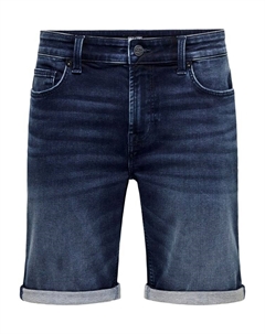 Джинсовые шорты, темно-синий деним Only & sons