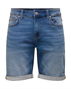 Джинсовые шорты, Средне-синий деним Only & sons