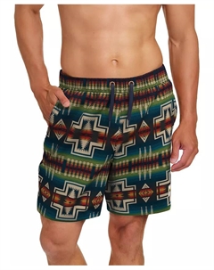 Мужские плавки с принтом 7" Packable Swim Trunk, синий Pendleton