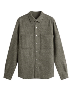 Шерстяная верхняя рубашка, цвет bosco Rick owens