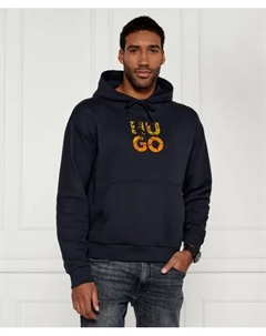 Толстовка Diridood Relaxed fit, синий Hugo