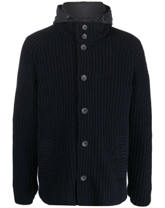 Куртка с дутым капюшоном, синий Herno