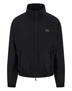 Бомбер с нашивкой-логотипом, черный Ferragamo