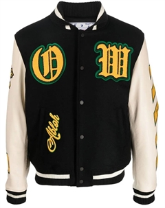 Бомбер с нашивкой-логотипом, черный Off-white