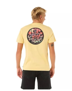 Мужская футболка Wettie Passage Icon, слоновая кость/кремовый Rip curl