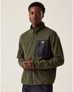 Мужская флисовая кофта Frankie на молнии зеленого цвета Regatta