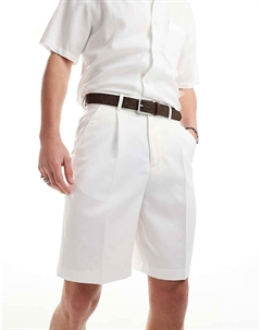 DESIGN – элегантные белые шорты широкого кроя Asos