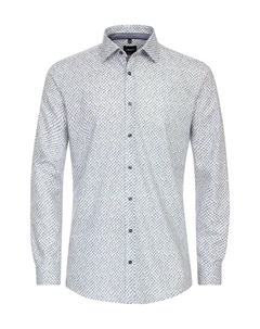 Деловая рубашка "Деловая рубашка принт", синий Venti