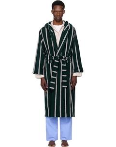 Терри халат с капюшоном, зеленый Tekla