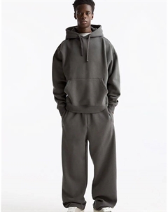 Свободные спортивные брюки антрацитово-серого цвета Pull & bear