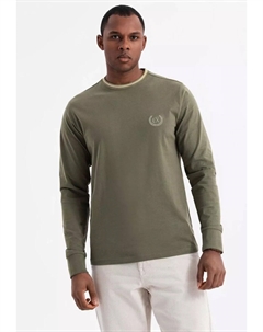 Лонгслив, оливковый Ombre
