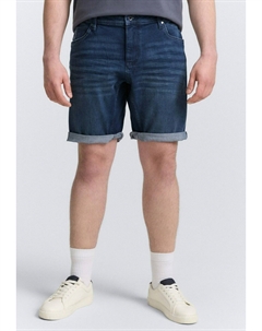 Джинсовые шорты REGULAR FIT, цвет Used Dark Stone Blue Denim Tom tailor