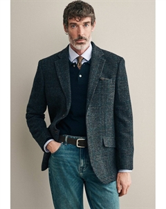 Пиджак-блейзер REGULAR FIT - SIGNATURE MOONS TONAL CHECK, серый Next