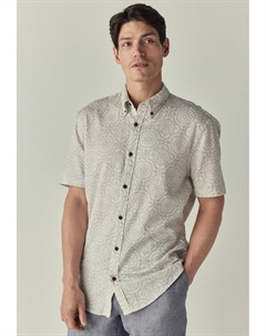 Рубашка REGULAR FIT TILE SHORT SLEEVE, белый Next