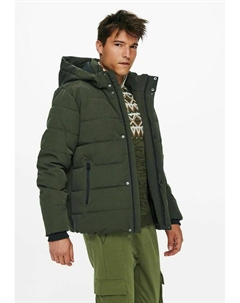 Зимняя куртка OTW NOOS, темно-зеленый Only & sons