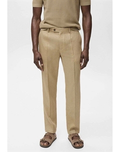 Брюки, бежевый Mango