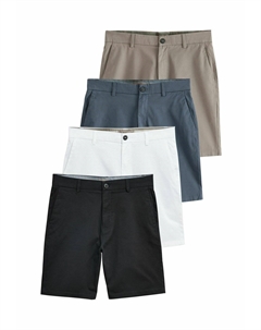 Шорты 4 PACK SLIM FIT STRETCH CHINO, черный Next