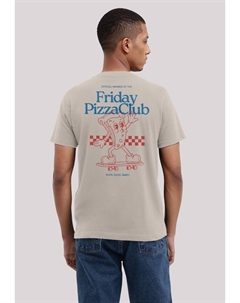 Футболка с принтом FRIDAY PIZZA CLUB, песочный F4nt4stic
