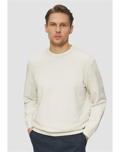 Толстовка CREW NECK MIT LOGO-STICKEREI, кремовый S.oliver