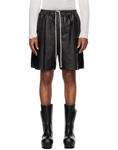 Конкордианские боксерские шорты из кожи, черный Rick owens