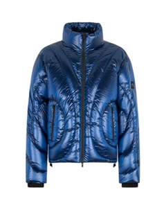 Стеганая пуховая куртка с логотипом, Electric Blue Moose knuckles