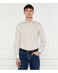 Рубашка Slim fit, бежевый Calvin klein