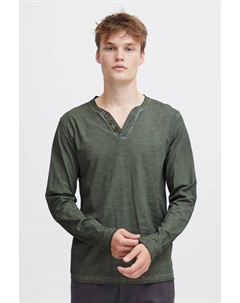 Рубашка с длинным рукавом, зеленый Solid