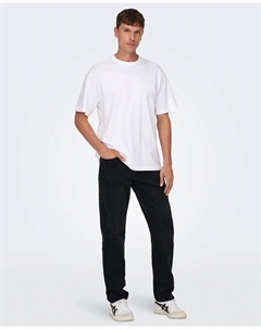 Мужские джинсы прямого кроя, черный Only & sons