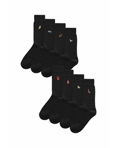 Носки EMBROIDERED EIGHT PACK, черный Next