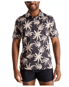 Мужская поло с коротким рукавом The Party Time с цветочным принтом, черный Chubbies