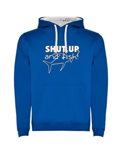 Худи Shut up And Fish Two-Colour, синий Kruskis