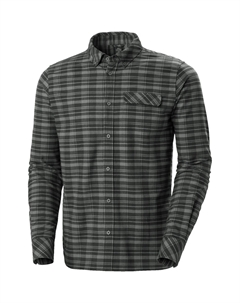 Классическая клетчатая рубашка с длинными рукавами, Concrete Helly hansen