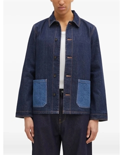 Джинсовая куртка APC с контрастными карманами, синий A.p.c.