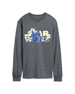 Мужская футболка с длинным рукавом и логотипом Empire, серый Star wars