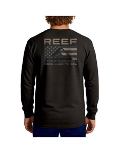 Мужская футболка с длинным рукавом и принтом Beverley, черный Reef