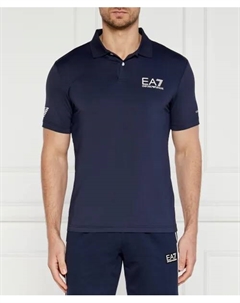 Футболка поло Regular fit, синий Ea7