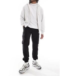 Зауженные брюки-карго черного цвета Only & sons