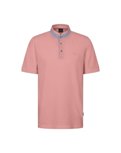 Рубашка поло STAND-UP COLLAR, коралловый Bugatti