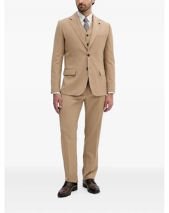 Пиджак с двумя пуговицами и логотипом, коричневый Liu jo