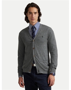 Кардиган slim fit 710946144004, серый Polo ralph lauren