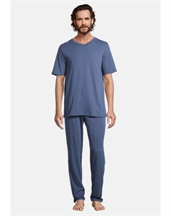 Пижама HOME SET, синий Schiesser