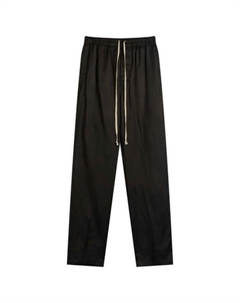 Длинные брюки из твила с завязками, черный Rick owens