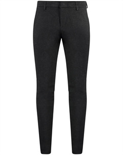 Брюки чинос в узор с ломаной клеткой, черный Dondup