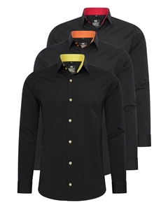 Приталенная рубашка на пуговицах, черный Rusty neal