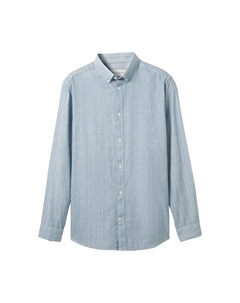 Повседневная рубашка Regular fit Button Up Shirt, пыльно-голубой Tom tailor