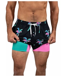 Мужские плавки The Havana Nights Quick-Dry 5-1/2" с сетчатым боксерским лайнером, черный Chubbies