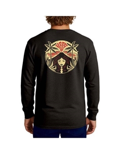 Мужская футболка с длинным рукавом и принтом Пеле, черный Reef