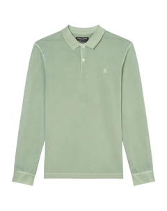 Рубашка поло с длинными рукавами, зеленый Marc o'polo
