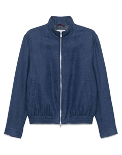 Твиловый пиджак, синий Brunello cucinelli